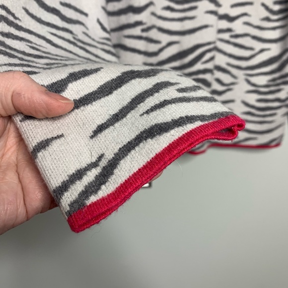 Anthropologie Lizzie Mock Neck Zebra Print Sweater - Picture 5 of 8
